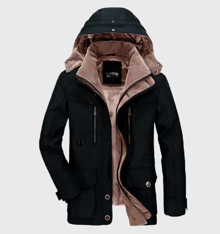 Devon | Veste d'hiver épaisse avec capuche pour hommes