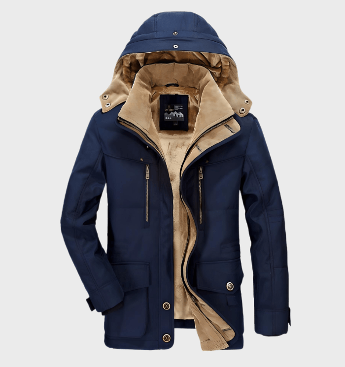 Devon | Veste d'hiver épaisse avec capuche pour hommes