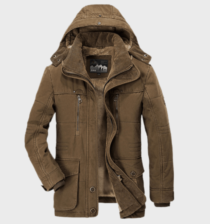 Devon | Veste d'hiver épaisse avec capuche pour hommes