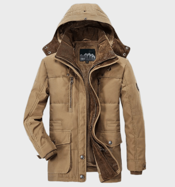 Devon | Veste d'hiver épaisse avec capuche pour hommes