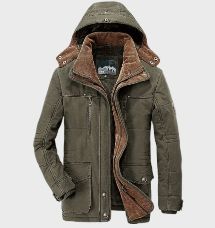Devon | Veste d'hiver épaisse avec capuche pour hommes