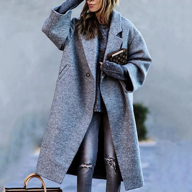Murphy | Manteau long décontracté avec chaleur automnale pour femme