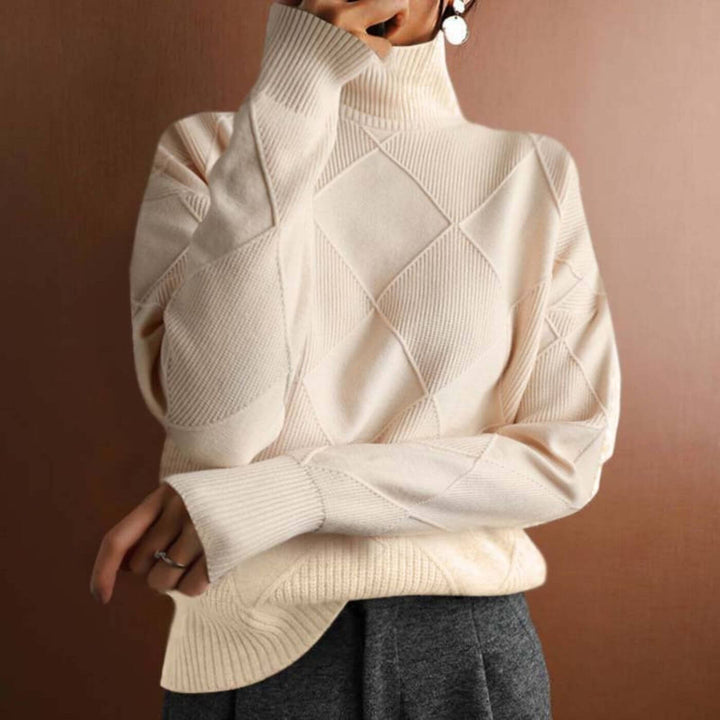 Noemie™ – Pull Tricoté Col Roulé Stylé
