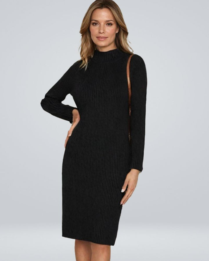 Odette™ - Robe Élégante à Manches Longues en Maille