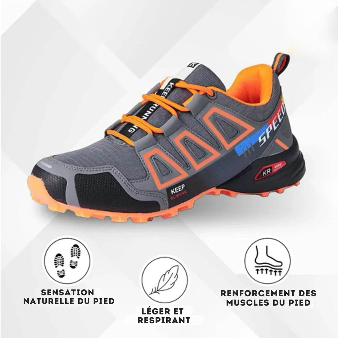 OrthoHike™ – Chaussures de Randonnée Ergonomiques Anti-Douleur