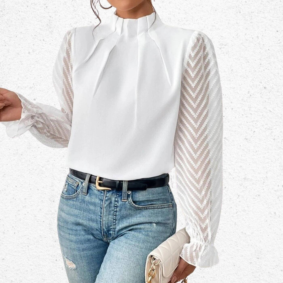 Pia™ - Elegantes Langarm-Top