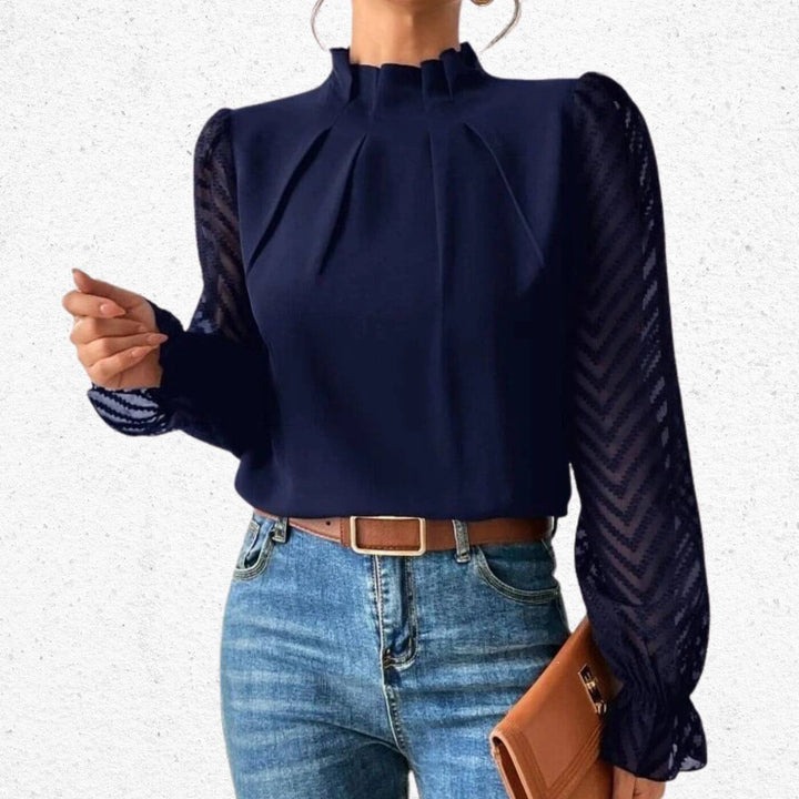 Pia™ - Elegantes Langarm-Top