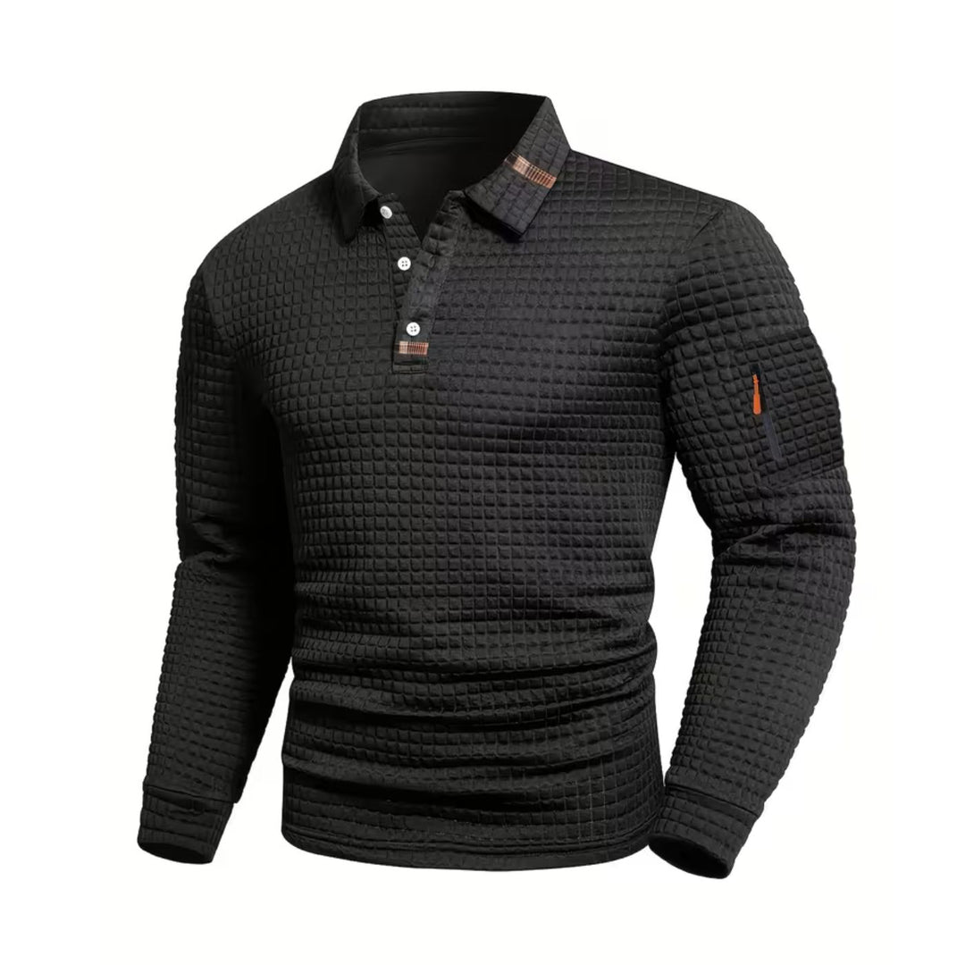 Rémi™ - Polo texturé à manches longues