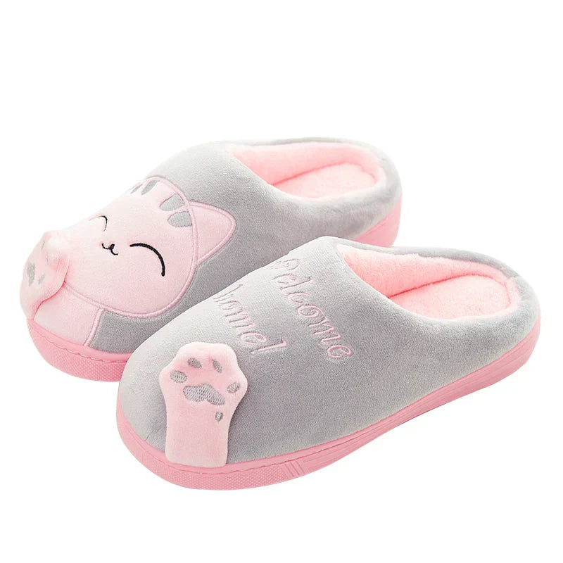Belinda | Chaussons douillets motif chat pour femme