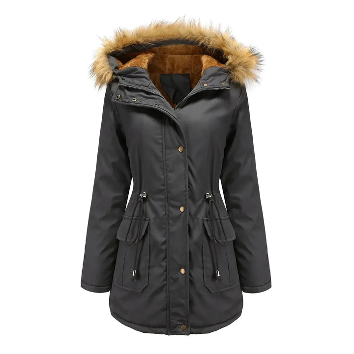 Nordica - Longue Parka Avec Col En Fourrure