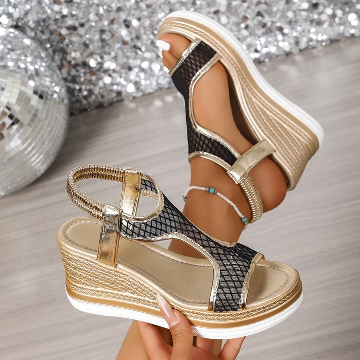 Sandra™ – Orthopädische Slip-On Sandalen für Damen mit Keilabsatz