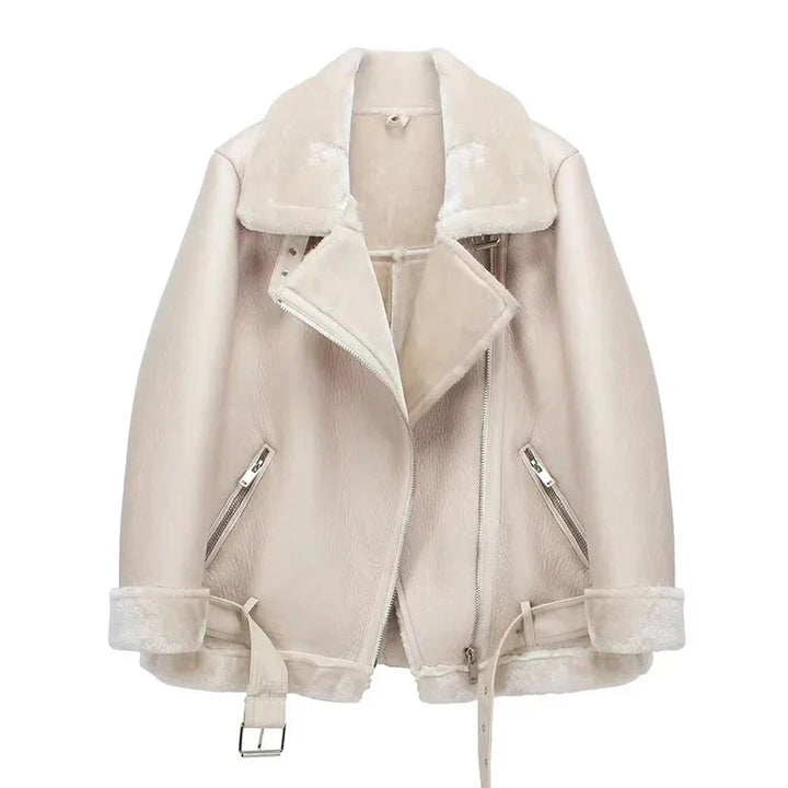 Camille - Manteau Épais En Faux Cuir