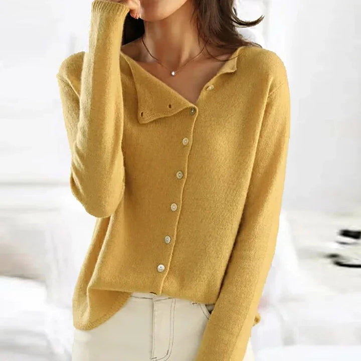 Valérie - Femme Cardigan tricoté élégant