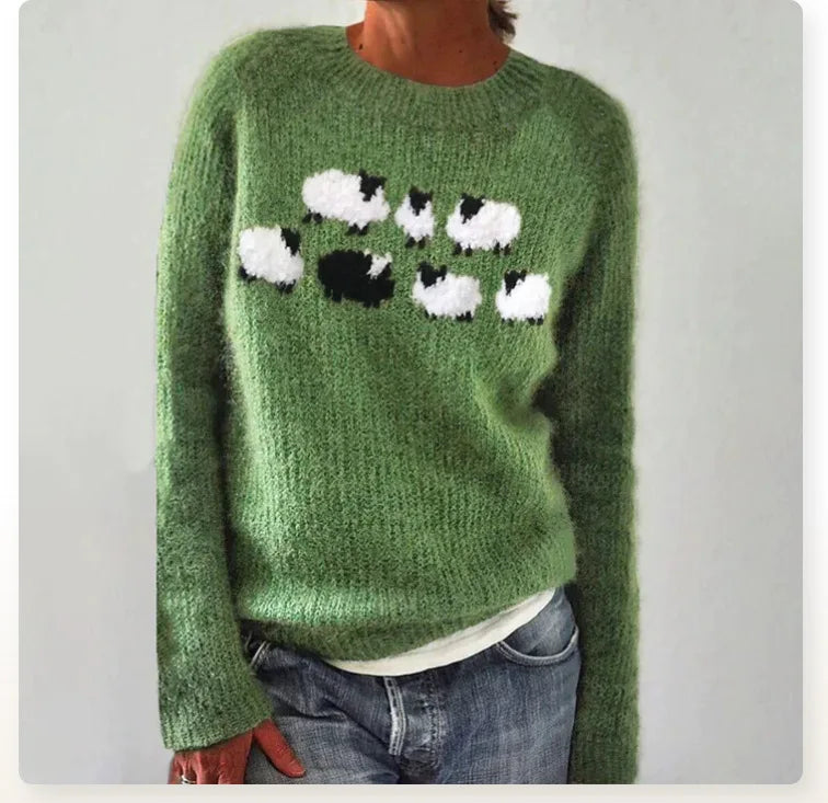 Sylvie - Pull automne vintage femme