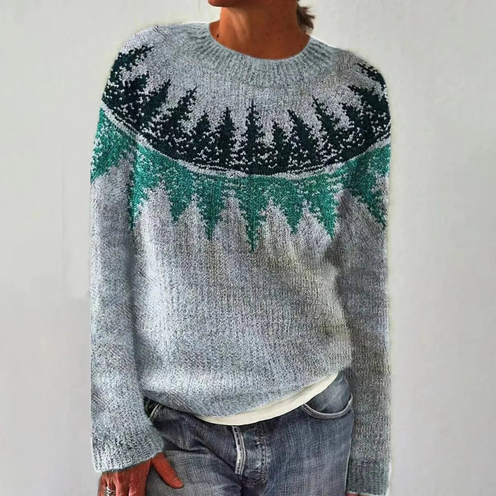 Sylvie - Pull automne vintage femme