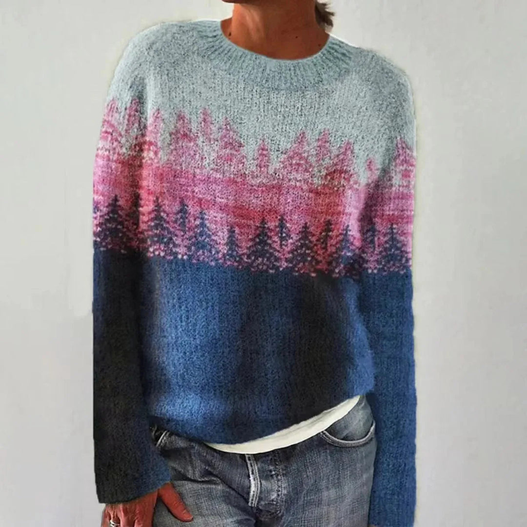 Sylvie - Pull automne vintage femme