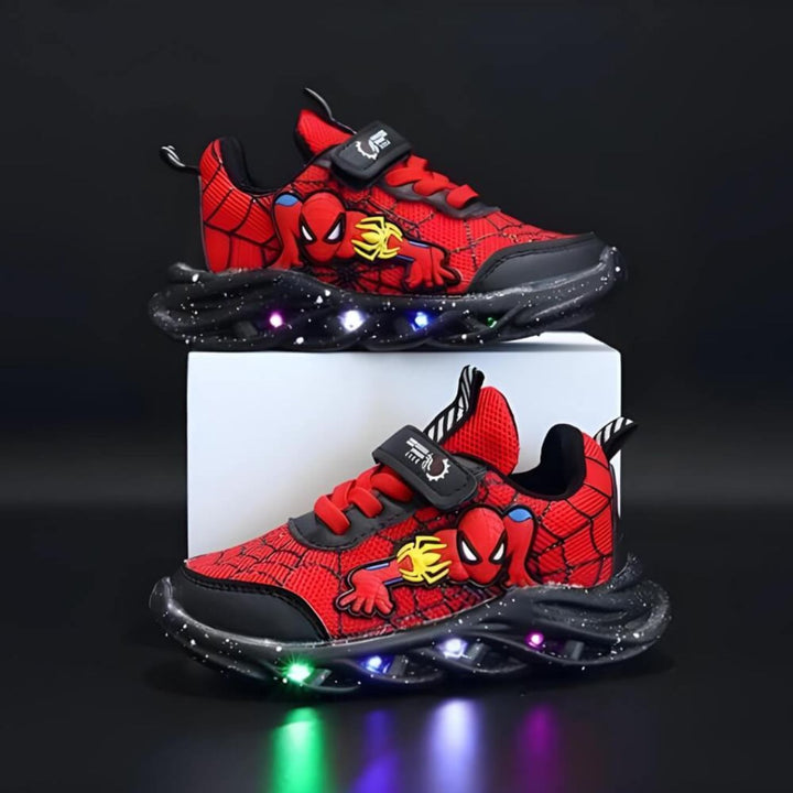 SpiderKickz™ - Superhelden LED-Sneaker für Kinder