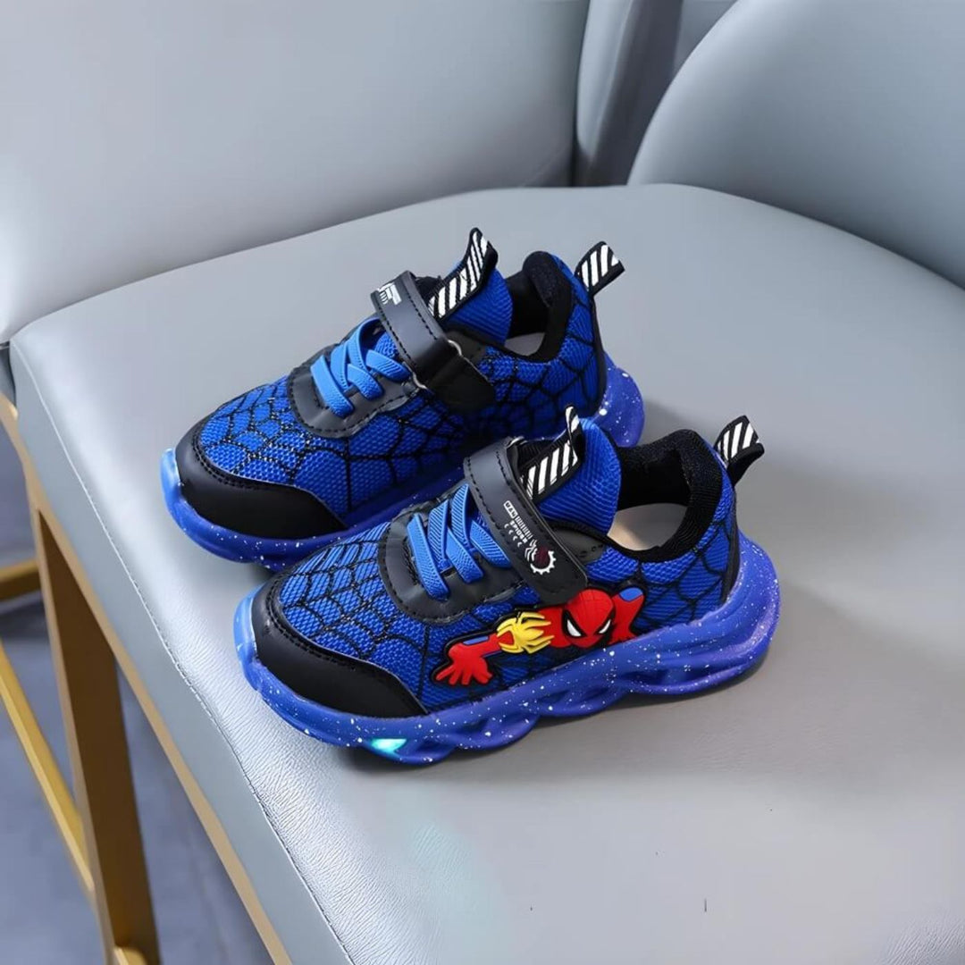 SpiderKickz™ - Superhelden LED-Sneaker für Kinder