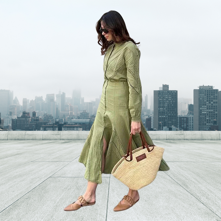 Elegantes Zweiteiler-Set für Damen mit Rock und Langarm-Bluse