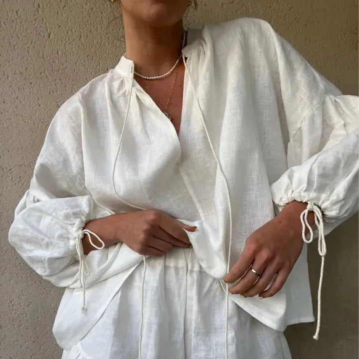 Elegantes Damen Zweiteiler Set – modisches High-Street Outfit