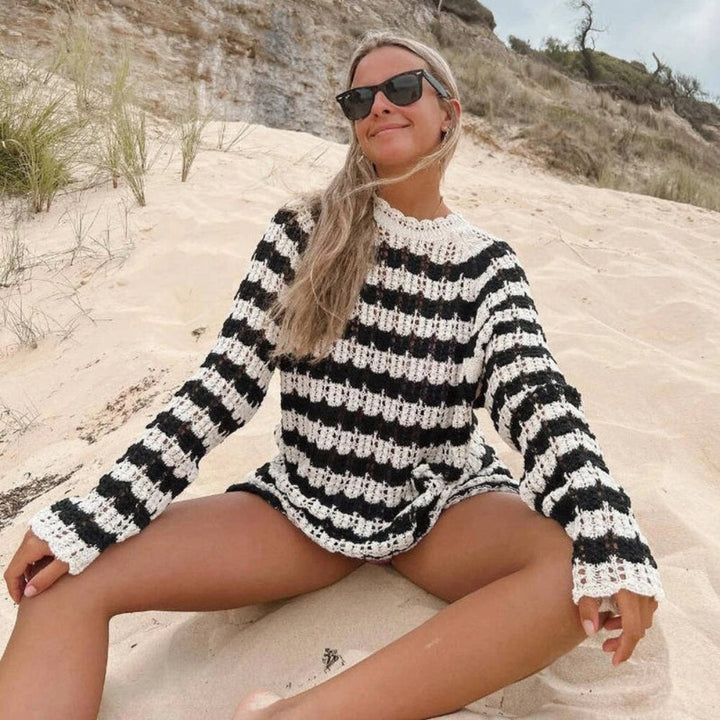 Strickkleid elegant figurbetont – ideal für Herbst & Winter