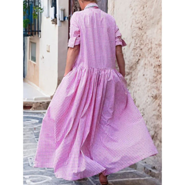 Langärmliges Kleid elegant – figurschmeichelndes Maxikleid für Alltag & Anlass