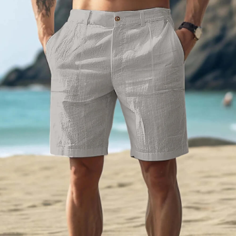 Leinen Shorts Herren – Luftige, Sommerliche Freizeithose mit Komfortbund