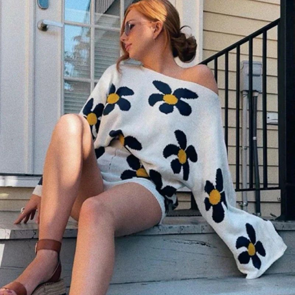 Pullover und Shorts im Set - lässig und bequem für stilbewusste Looks