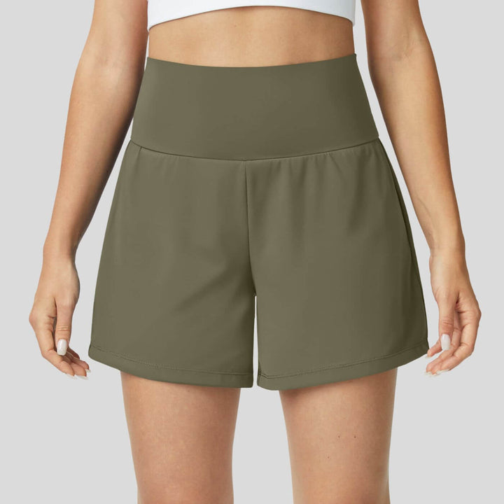 Svea™ - Atmungsaktive und Bequeme 2-in-1 High Waist Yoga Shorts