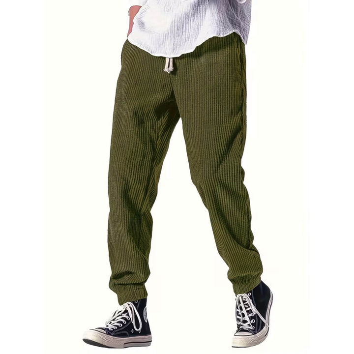 Sylvestre™ - Pantalon Côtelé à Cordon de Serrage