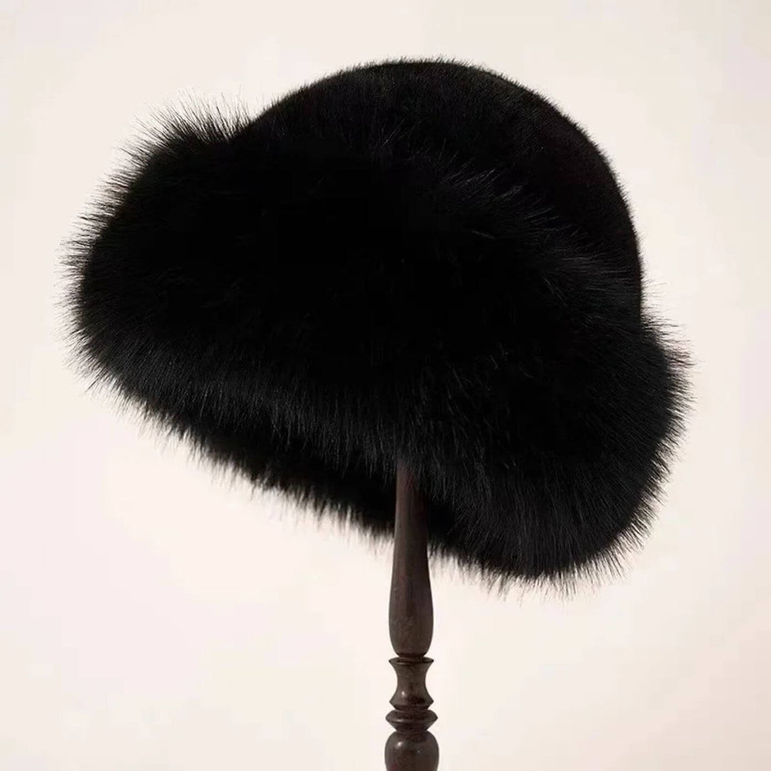 Sylvie™- Bonnet d’hiver en fausse fourrure pelucheuse