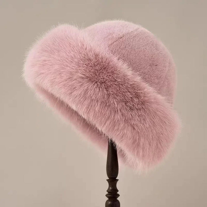 Sylvie™- Bonnet d’hiver en fausse fourrure pelucheuse