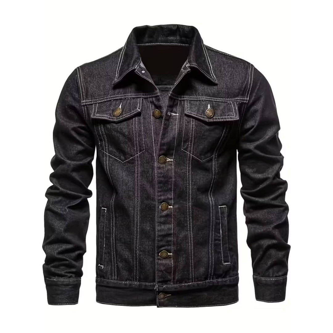 Valentin™ - Veste En Jean À Boutons