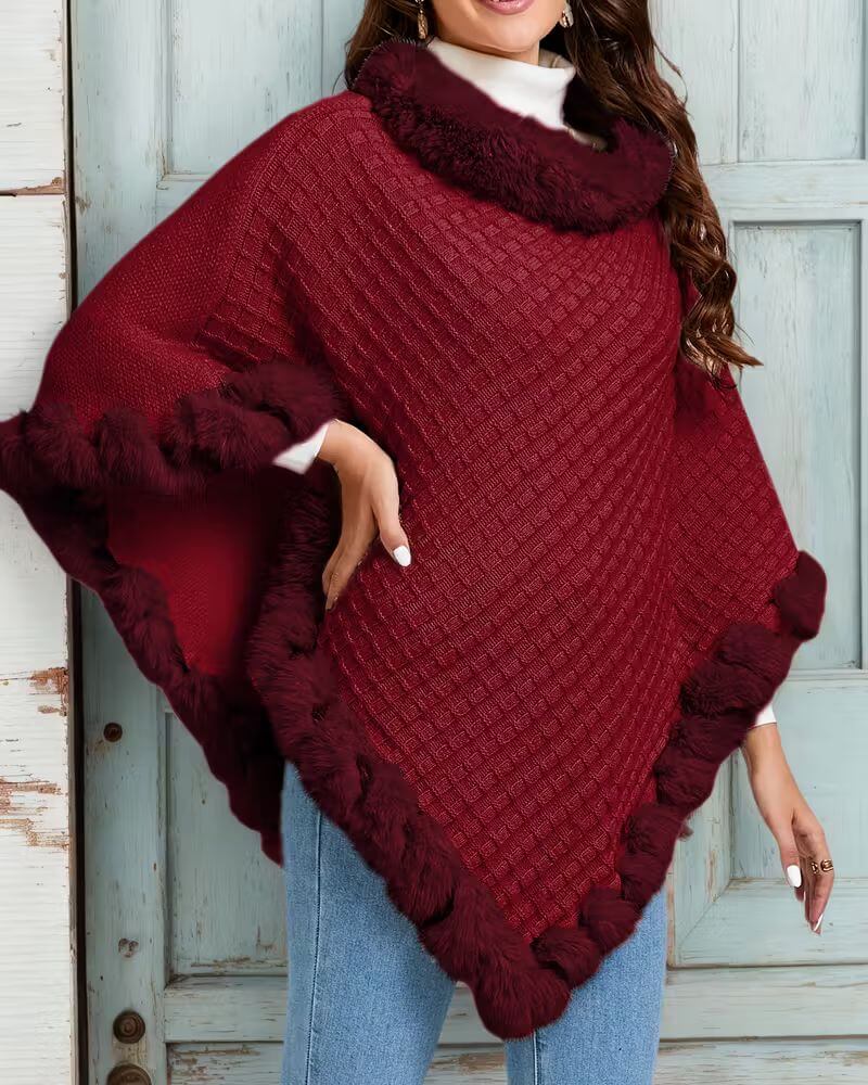 Valentine™ - Pull Stylé à Col Châle Texturé