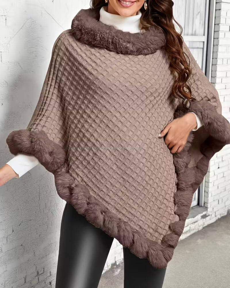 Valentine™ - Pull Stylé à Col Châle Texturé