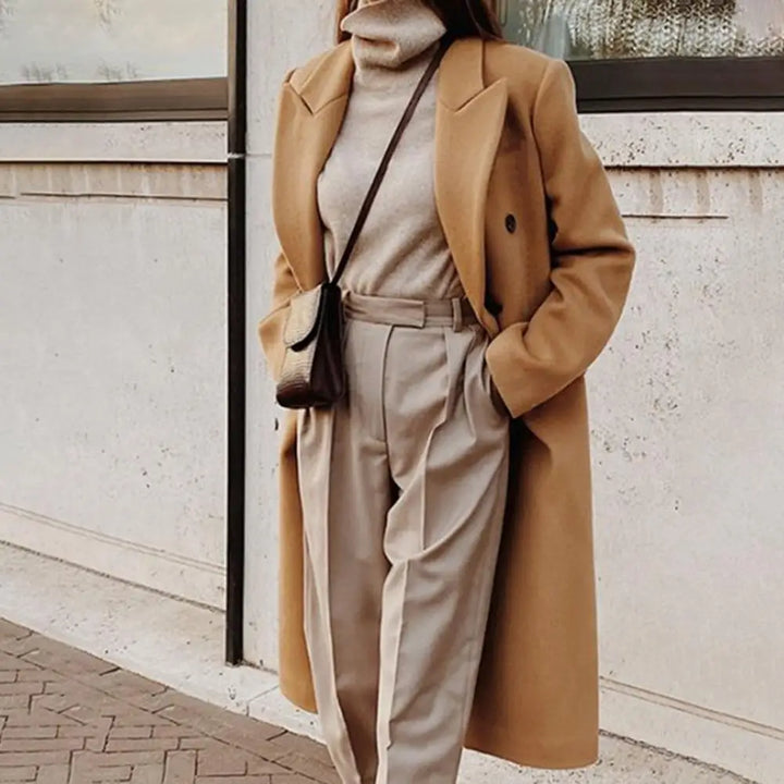 Léa - Manteau femme long élégant