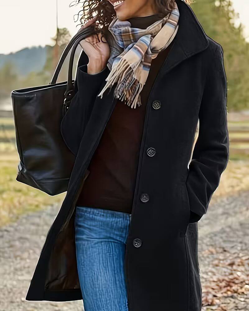 Yasmine™ - Manteau boutonné élégant pour l’automne et l’hiver