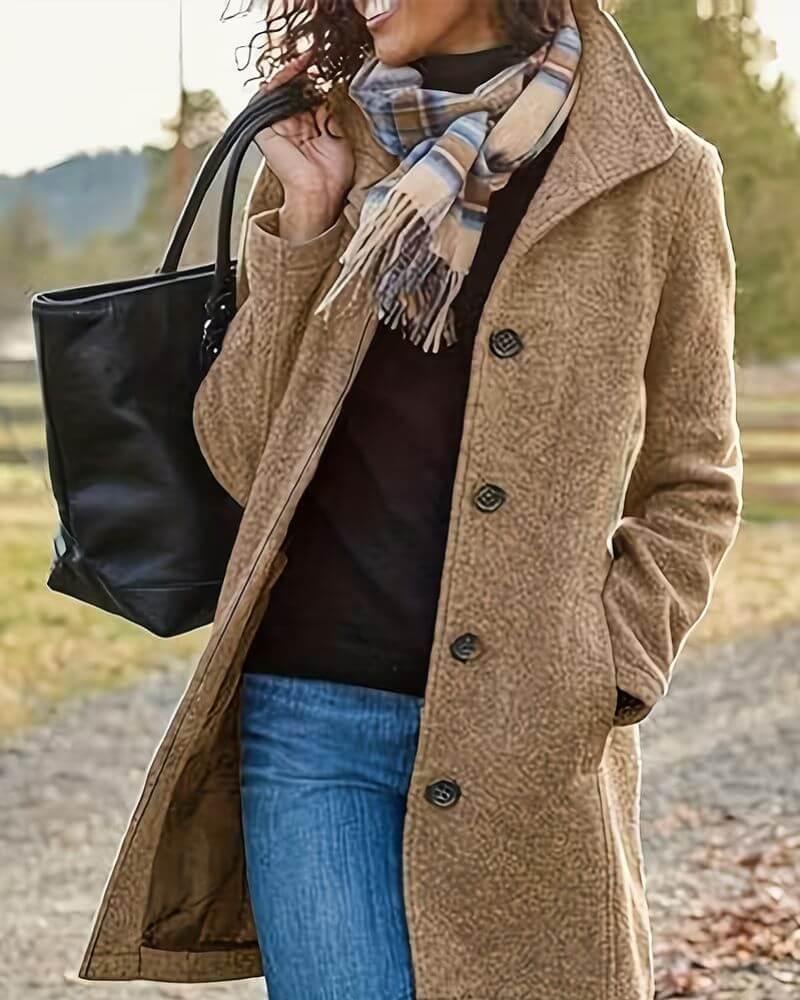 Yasmine™ - Manteau boutonné élégant pour l’automne et l’hiver