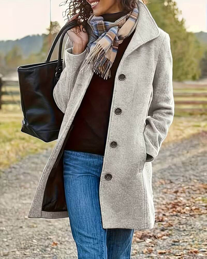 Yasmine™ - Manteau boutonné élégant pour l’automne et l’hiver