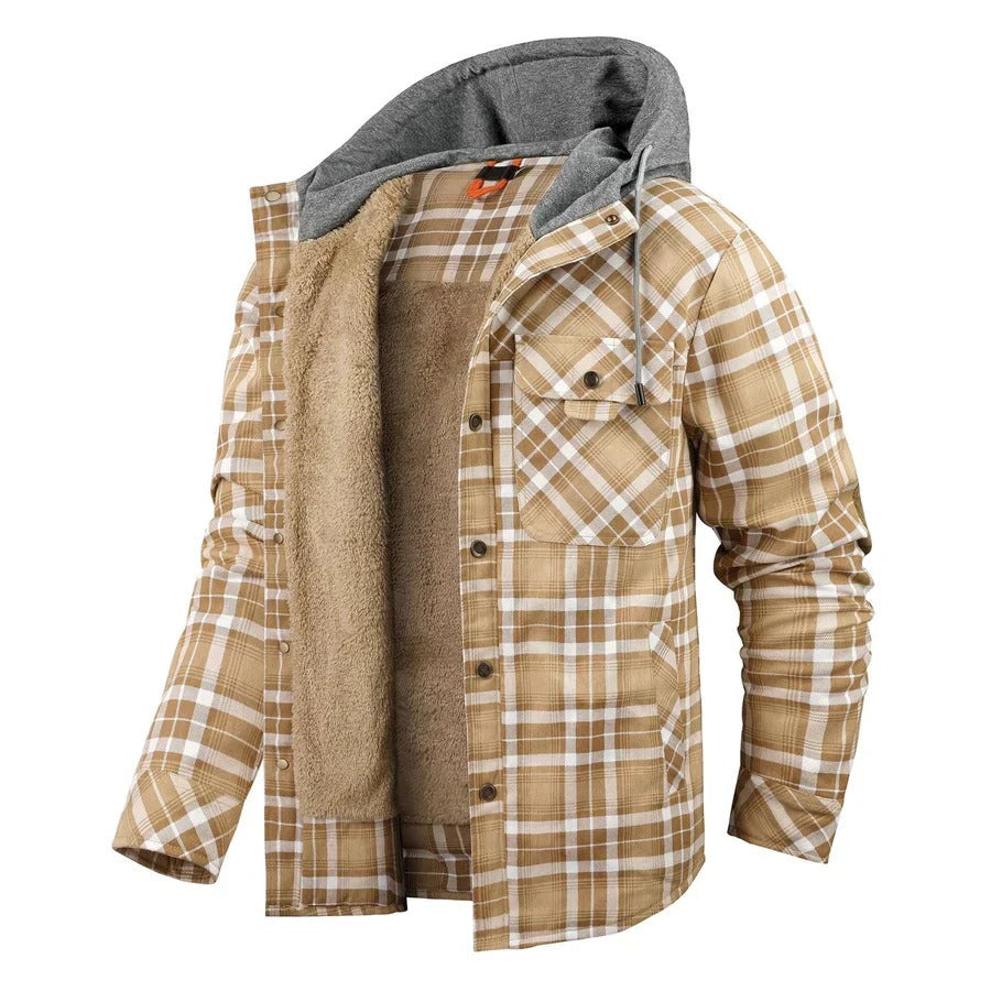 Hezekiah | Veste en flanelle douce avec chaleur automnale pour homme
