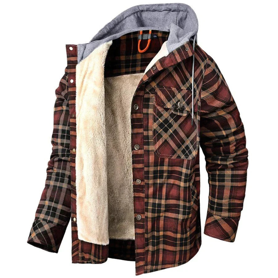 Hezekiah | Veste en flanelle douce avec chaleur automnale pour homme