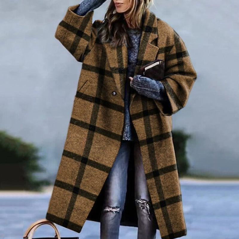 Murphy | Manteau long décontracté avec chaleur automnale pour femme