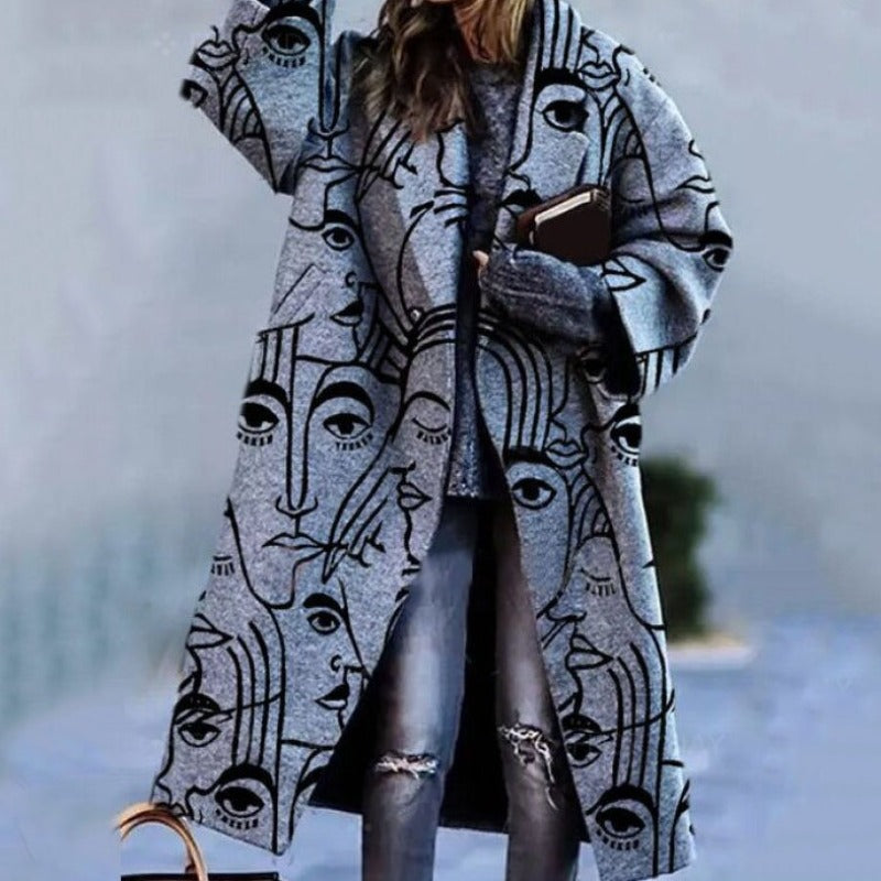 Murphy | Manteau long décontracté avec chaleur automnale pour femme