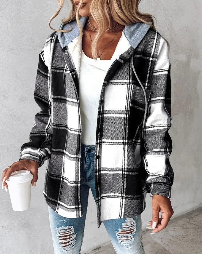Louna - Veste femme à carreaux