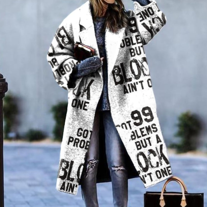 Murphy | Manteau long décontracté avec chaleur automnale pour femme
