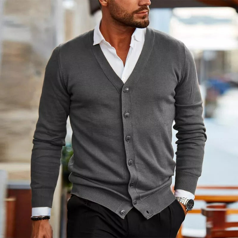 Sebastian | Cardigan Tricoté Élégant d'Automne pour Homme