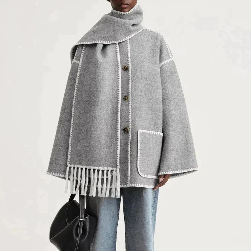 Shaelyn | Veste Écharpe à Devant Drapé pour Femme