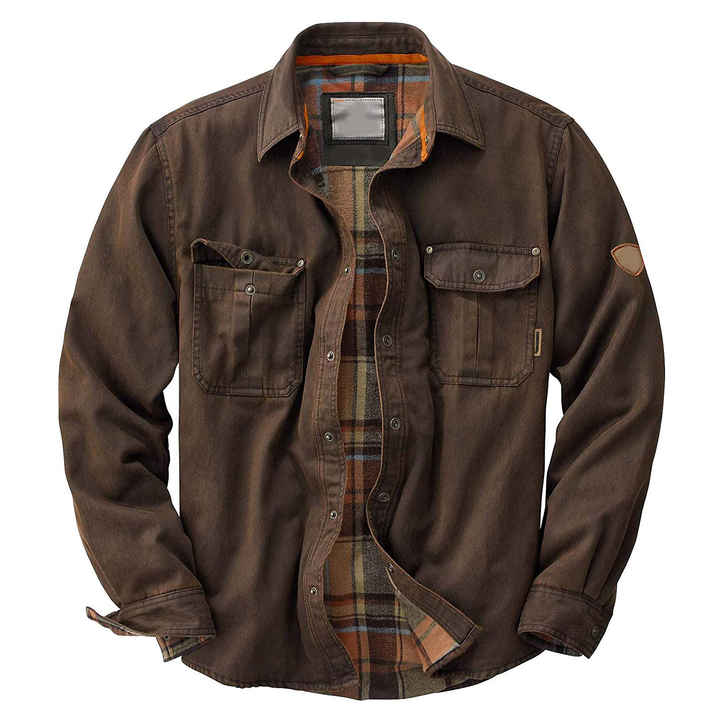 Veste homme en toile doublée