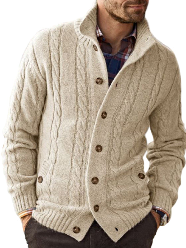 Aljohn | Cardigan élégant pour hommes avec col