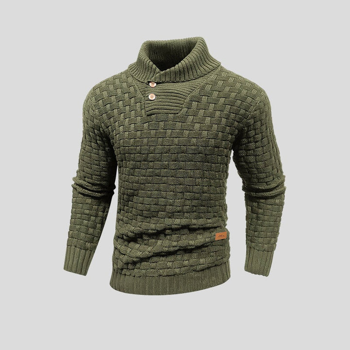 Pull thermique tricoté homme